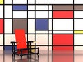 Red and blue chair Royalty Free Stock Photo