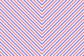Red and blue chevron arrow stripes fabric pattern background vector. Royalty Free Stock Photo