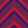 Red and Blue Chevron Diagonal Stripes seamless pattern background