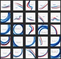 Red and blue color swirl concept Royalty Free Stock Photo