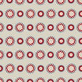 Red and blue colored circle seamless pattern Royalty Free Stock Photo