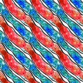 Red and blue diagonal seamless pattern ornament for decoration