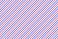 Red and blue diagonal stripes fabric pattern background vector. Royalty Free Stock Photo