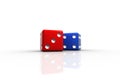 Red and Blue Dice