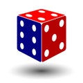 red-blue dice