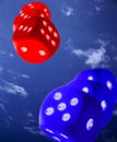 Red and Blue Dices