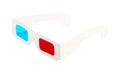 Red-and-blue disposable glasses Royalty Free Stock Photo