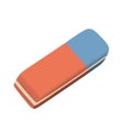 Red and blue eraser vector