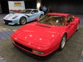 Red and Blue Ferrari Sports Cars