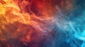 Red and blue fire abstract background. Generative AI Royalty Free Stock Photo