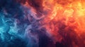 Red and blue fire abstract background. Generative AI Royalty Free Stock Photo