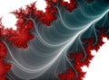 Red blue fractal geometries abstract background and texture Royalty Free Stock Photo