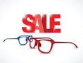 Red and blue glasses sale