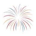 Red Blue Gold Firework Burst Abstract background Royalty Free Stock Photo