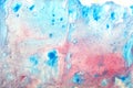 Red blue gradation watercolor texture background