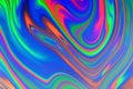 Red, blue, green and orange trippy psychedelic abstract Royalty Free Stock Photo