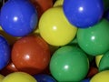 Red Blue Green and yellow colored balls