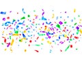 Red blue green yellow glowing holiday confetti Royalty Free Stock Photo