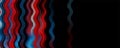 Red blue grunge wavy stripes abstract geometric tech background Royalty Free Stock Photo