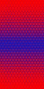 Red blue halftone triangles pattern. Abstract geometric gradient background. Vector illustration Royalty Free Stock Photo