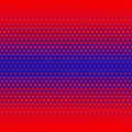 Red blue halftone triangles pattern. Abstract geometric gradient background. Vector illustration Royalty Free Stock Photo