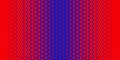 Red blue halftone triangles pattern. Abstract geometric gradient background. Vector illustration Royalty Free Stock Photo