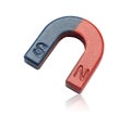 red and blue horseshoe magnet