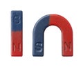 red and blue magnet