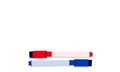 Red and blue markers pen icon flat style vector Royalty Free Stock Photo