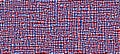 Red and blue mesh. Abstract Turing ornament halftone reaction diffusion psychedelic background