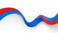 Red blue motion sound wave abstract vector background Royalty Free Stock Photo