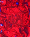 Red Blue Paint Swirl Pattern