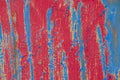 Red and blue painted old wooden background, bali island indonesia Royalty Free Stock Photo