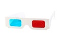 Red-blue paper glasses