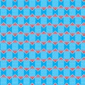 Red and blue pattern, shape pattern, wall pattern, sky bue, textile pattern, book cover. Royalty Free Stock Photo