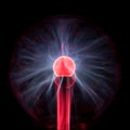 Red and Blue Plasma Light Ball Royalty Free Stock Photo