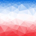 Red and Blue Poly abstract background.