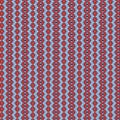 Red blue silvery elegant geometries, repeated elegant design, textile illustration