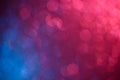 Red and blue soft abstract bokeh defocused lights Royalty Free Stock Photo