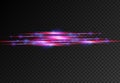 Red, blue laser beams, horizontal light line.