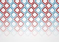 Red blue squares abstract tech pattern background Royalty Free Stock Photo