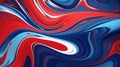 a red and blue swirls