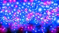 Red and blue three-dimensional spheres. neon glow. abstract. 3D rendering Royalty Free Stock Photo