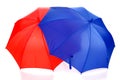 Red and blue umbrella