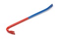 Red and blue wrecking crowbar Royalty Free Stock Photo