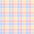 Red blue and yellow checkered colorful seamless pattern, vector Royalty Free Stock Photo