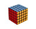 Multi-colored cube developing puzzle for inquisitive minds