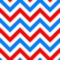 Red and blue zigzag seamless pattern