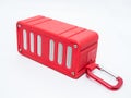 Red Bluetooth speaker Royalty Free Stock Photo