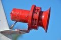 Red boat horn Royalty Free Stock Photo